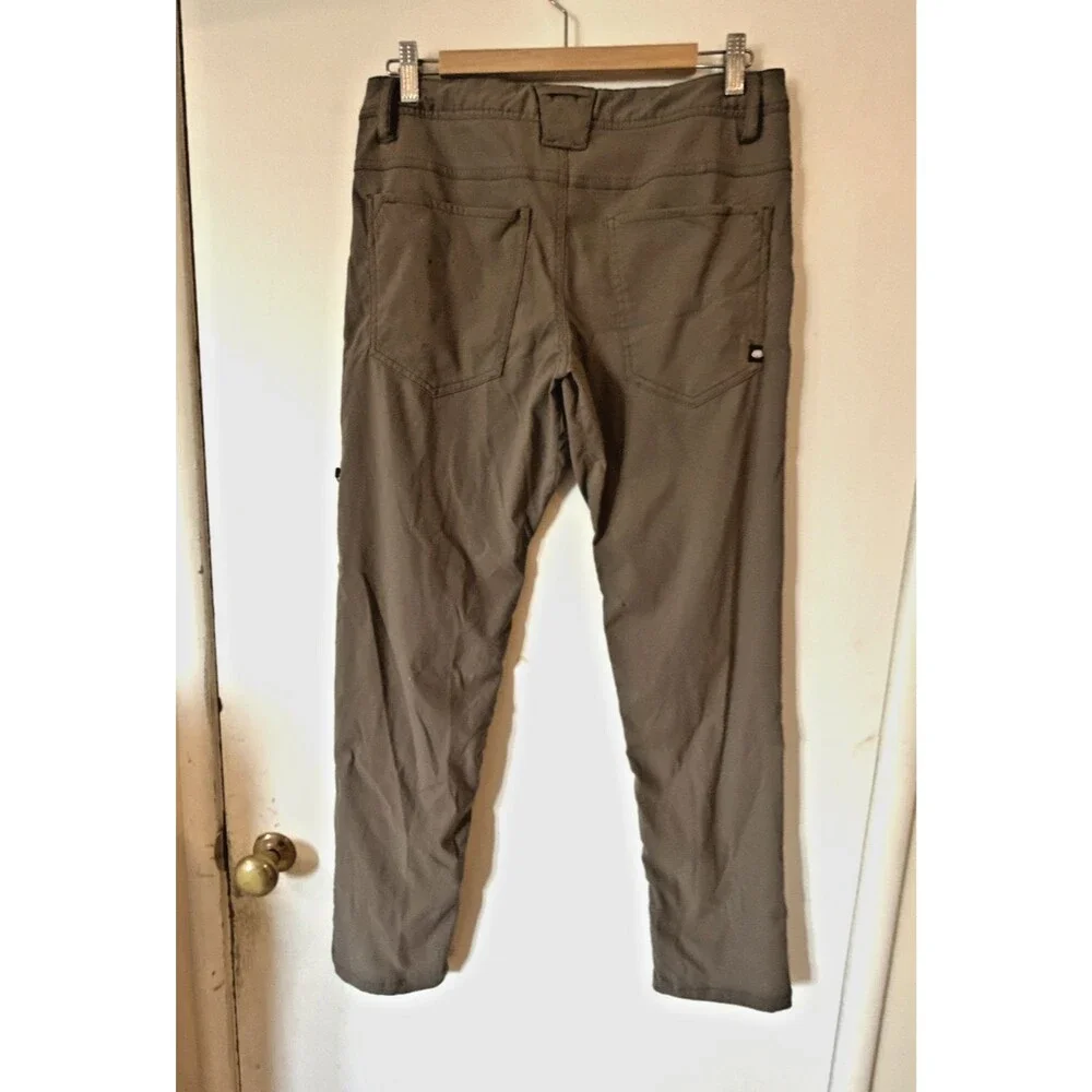 686 Everywhere Brown Slim Fit Taper Stretch Pants Comfy Travel | Mens 30Wx 30L